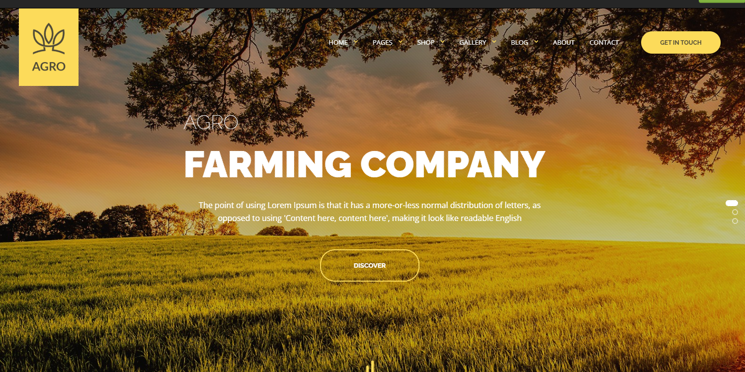 Agro Business Website